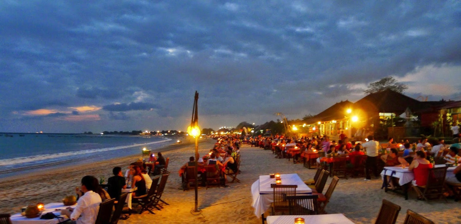 Pantai Jimbaran - Sunset Pantai Indonesia